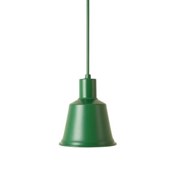 Slate Canyon Pendant Light Suspended From One Plain Cable - Green