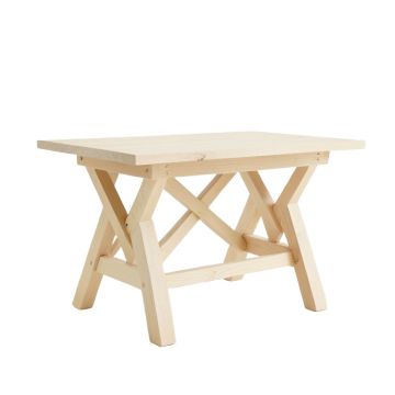 Wren Bend Patio Table - Ivory