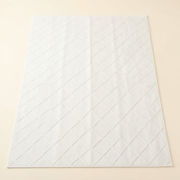 Spruce Crest Rectangular Area Rug - White (synthetic illustration; no displayed measurements)