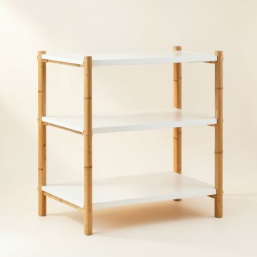 Wren Crest Empty Seed-Starting Shelving Unit Without Lights - White (synthetic illustration; no displayed measurements)