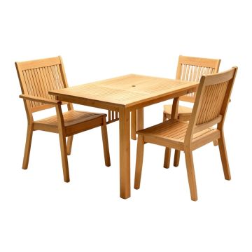 Bucksport 3 Piece Teak Bistro Set