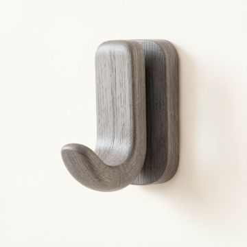 Clay Brook Wall-Mounted Robe Hook - Gray (synthetic illustration; no displayed measurements)