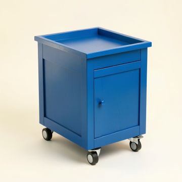 Cliff Edge Empty Rolling Workshop Cart - Blue (synthetic illustration; no displayed measurements)