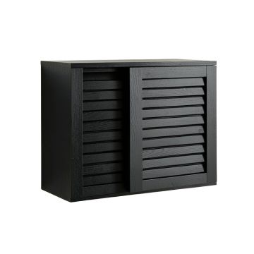 Pine Crossing Wall-Mounted Entry Cabinet - Black
