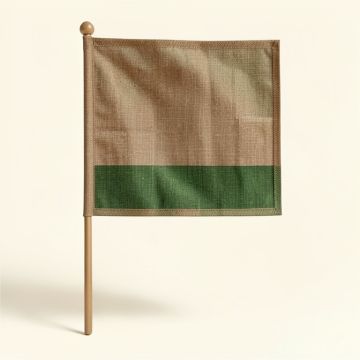 Happy Campers Personalized Burlap 18 X 12 In . Garden Flag (synthetic illustration; no displayed measurements)