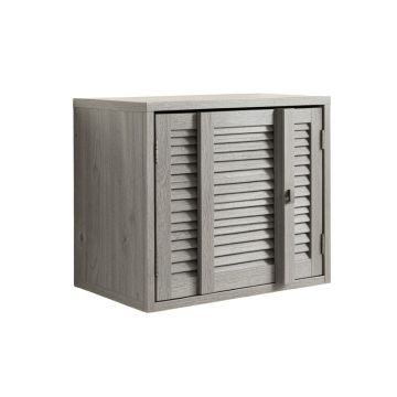 Laurel Edge Wall-Mounted Entry Cabinet - Gray