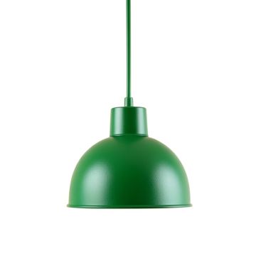 Pine Bend Pendant Light Suspended From One Plain Cable - Green