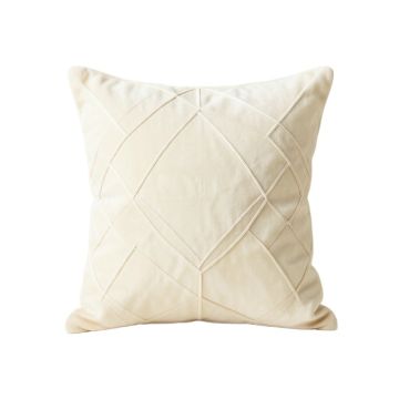 Olive Bend Filled Accent Pillow - Cream