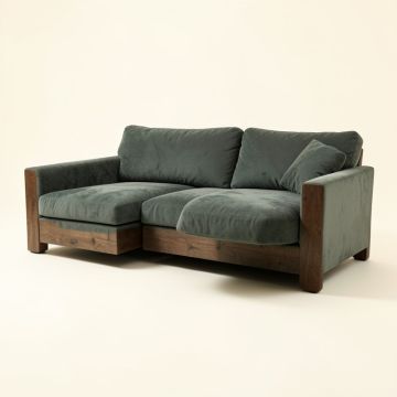 Giovanny Microfiber/Microsuede Reversible Sofa & Chaise (synthetic illustration; no displayed measurements)