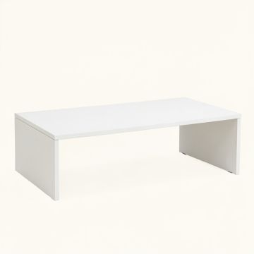Meadow Field Desktop Monitor Riser - White (synthetic illustration; no displayed measurements)