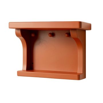 Willow Bridge Wall-Mounted Entryway Organizer Shelf - Terracotta