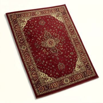 Brandt Oriental Burgundy Area Rug (synthetic illustration; no displayed measurements)