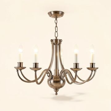 Maude 5 - Light Candle Style Classic / Traditional Chandelier (synthetic illustration; no displayed measurements)
