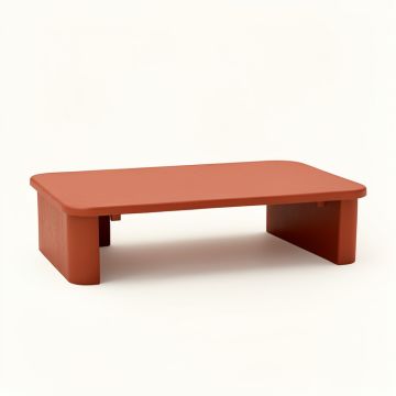 Oak Bridge Desktop Monitor Riser - Terracotta (synthetic illustration; no displayed measurements)