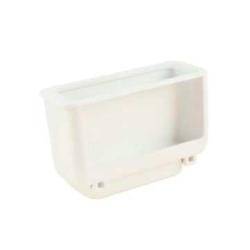 Birch Canyon Empty Railing Planter With Integral Brackets - White