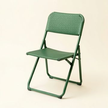 Stone Crest Folding Outdoor Chair - Green (synthetic illustration; no displayed measurements)