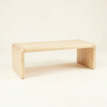 Cedar Bridge Indoor Bench - Ivory (synthetic illustration; no displayed measurements)