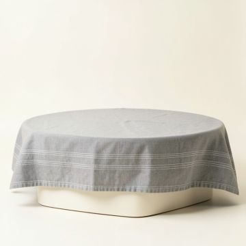 Meadow Edge Flat Bed Sheet - Gray (synthetic illustration; no displayed measurements)
