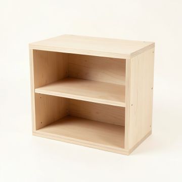 Sage Bluff Low Toy Storage Unit - Beige (synthetic illustration; no displayed measurements)