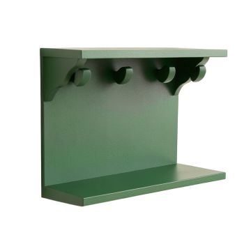 Heath Dell Wall-Mounted Entryway Organizer Shelf - Green