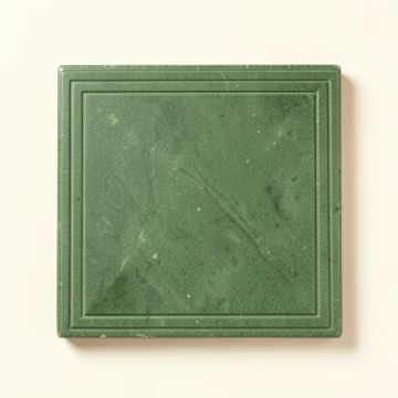 Juniper Branch Uninstalled Square Decorative Tile - Green (synthetic illustration; no displayed measurements)