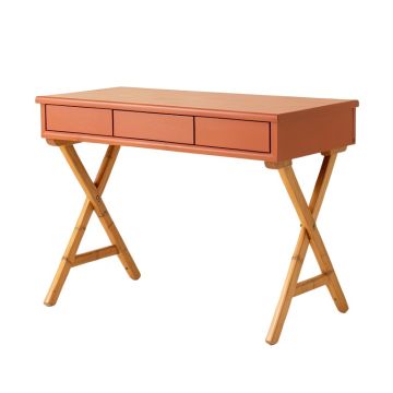 Stone Branch Writing Desk - Terracotta