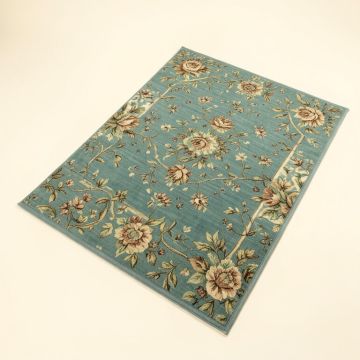 Matheny Floral Teal Indoor/Outdoor Area Rug (synthetic illustration; no displayed measurements)