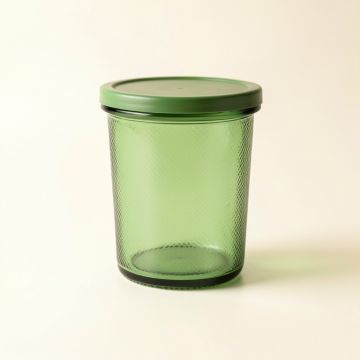 Slate Crest Storage Canister With Lid - Green (synthetic illustration; no displayed measurements)