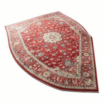 Fluery Power Loom Red/Beige/Blue Rug (synthetic illustration; no displayed measurements)