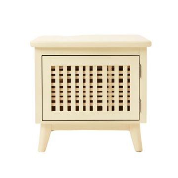 Olive Edge Nightstand - Cream