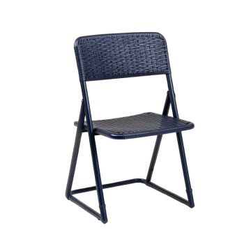 Hazel Crossing Folding Outdoor Chair - Navy