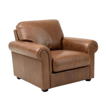 Donoho 59.5 '' Genuine Leather Rolled Arm Reclining Loveseat