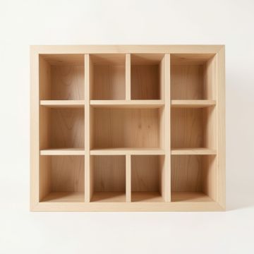 Moss Bend Empty Mug-Storage Cabinet Insert - Beige (synthetic illustration; no displayed measurements)
