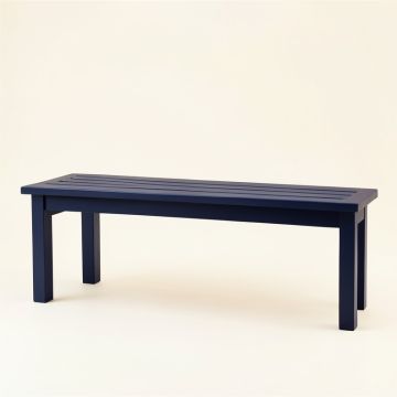 Stone Crossing Indoor Bench - Navy (synthetic illustration; no displayed measurements)