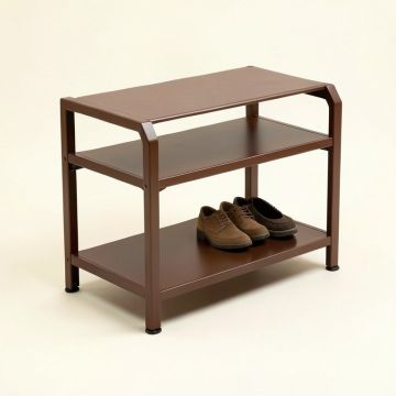 2 Tier Soft Seat Shoe Storage Bench (synthetic illustration; no displayed measurements)