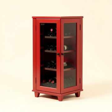 Biali 16 Bottle Floor Wine Cabinet (synthetic illustration; no displayed measurements)