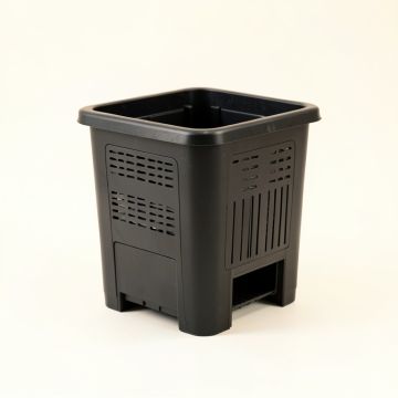 Birch Brook Closed Garden Compost Bin - Black (synthetic illustration; no displayed measurements)