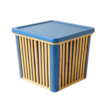 Heath Bridge Laundry Hamper - Blue