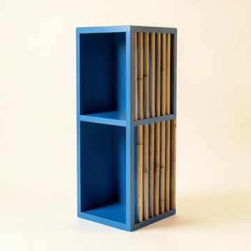 Olive Bridge Narrow Cubby Tower - Blue (synthetic illustration; no displayed measurements)