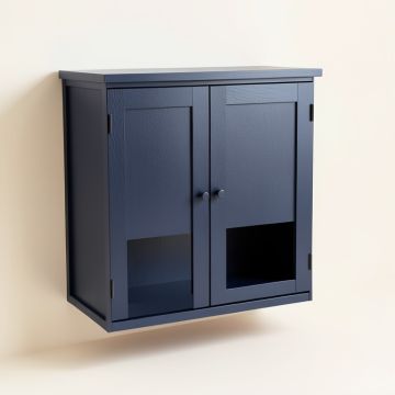 Harbor Arc Wall-Mounted Laundry Cabinet (synthetic illustration; no displayed measurements)