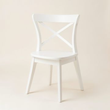 Reed Arc Dining Chair - White (synthetic illustration; no displayed measurements)