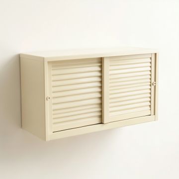 Reed Bluff Wall-Mounted Entry Cabinet - Cream (synthetic illustration; no displayed measurements)