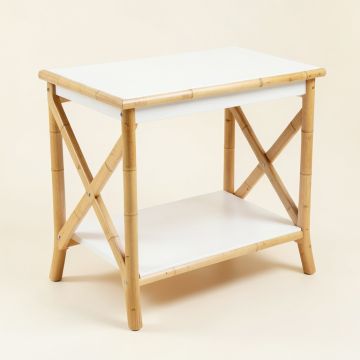Meadow Bridge Side Table - White (synthetic illustration; no displayed measurements)