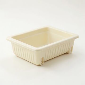 Sage Branch Empty Railing Planter With Integral Brackets - Cream (synthetic illustration; no displayed measurements)