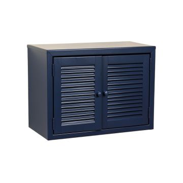 Olive Bend Wall-Mounted Entry Cabinet - Navy