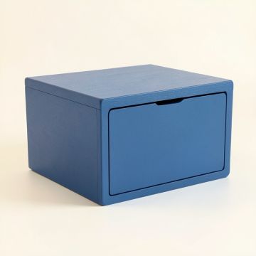 Pine Edge Under-Desk Drawer Unit - Blue (synthetic illustration; no displayed measurements)