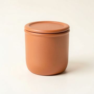 Willow Crest Storage Canister With Lid - Terracotta (synthetic illustration; no displayed measurements)