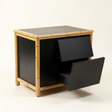 Alder Bridge Freestanding Pull-Out Hamper Cabinet - Black (synthetic illustration; no displayed measurements)