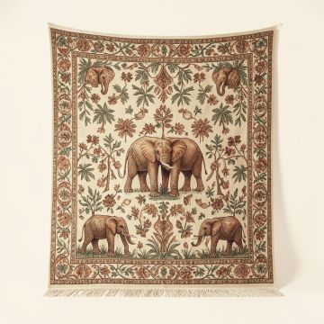 Cotton Bohemian Elephanttapestry (synthetic illustration; no displayed measurements)