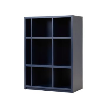 Flint Edge Freestanding Bookcase - Navy